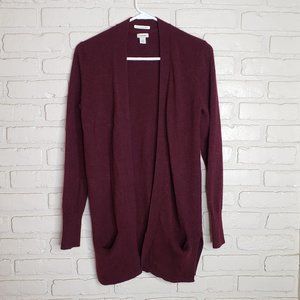 L.L. Bean 100% Cashmere Open Front Cardigan